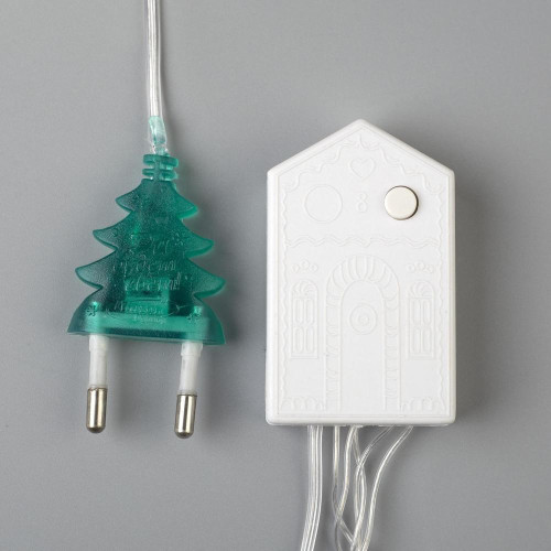 Гирлянда Нить 20м прозрачная нить 200LED свечение мульти, 8 режимов (3556803)