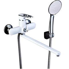 Смеситель для ванны FRAP F2249 белый/хром