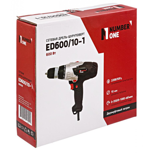 Дрель-шуруповерт NUMBER ONE ED600/10-1