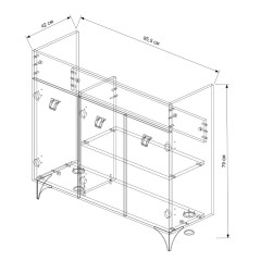 Тумба EVA GOLD 90 