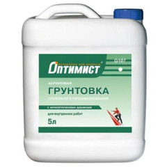 Грунт ОПТИМИСТ G 107 для в/р  глуб/проник. 5л