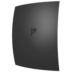 Вентилятор осевой вытяжной D100 BREEZE 4С Matt black с обратным клапаном