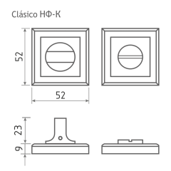 /Фиксатор НОРА-М НФ-К мат. никель (13528)