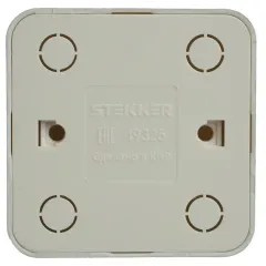 Розетка О/У 2P STEKKER серебро MST10-11-03 49325