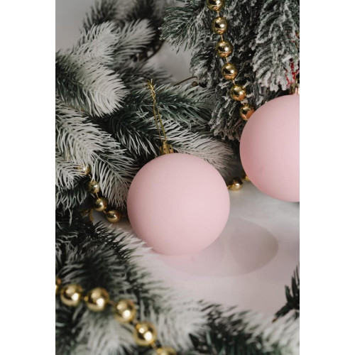 Шары новогодние ЗИМНЕЕ ВОЛШЕБСТВО набор 2шт 8см 