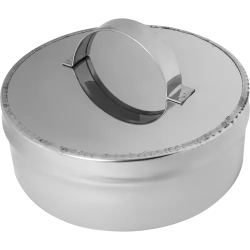 Дымоход заглушка внутренняя 0,5мм Ф120 нержавеющая сталь (Corax)