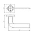 Ручки раздельные AJAX SPLINE JK BL-24 черный (44337)