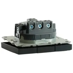 Выключатель 3-кл ЭМИЛИ черный RSW10-5108-05