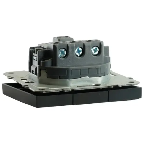 Выключатель 3-кл ЭМИЛИ черный RSW10-5108-05