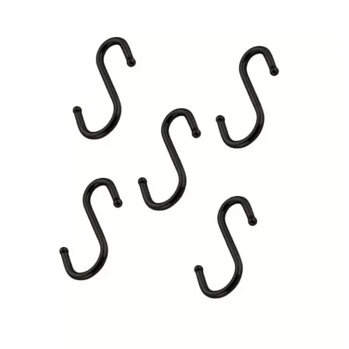 |Крючок для рейлинга TRODOS одинарный, 5 шт, черный, АЕ-414, 101351 (471582)