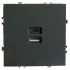 Розетка PC+Type A+C 20W ЭМИЛИ черный RST10-5115-05