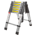 Лестница STARTUL 2х10ст (ST9733-062) 2,95х6,2м, телескопическая двухсекционная, алюминиевая