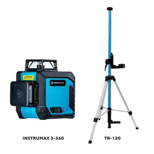 Уровень лазерный INSTRUMAX 3-360 + штатив-штанга LP-300 (IM0138_K1)