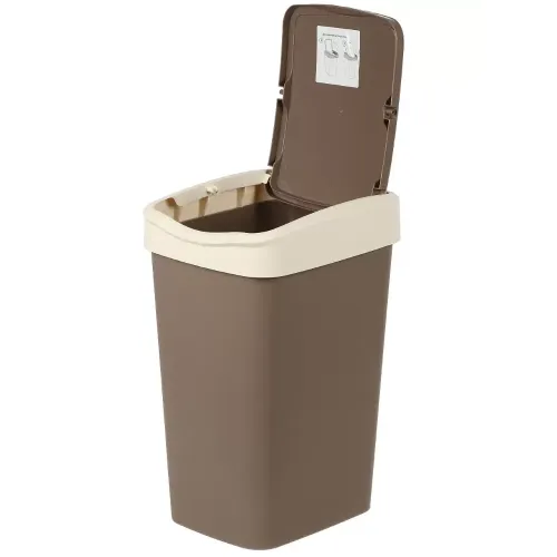 Контейнер для мусора Violet Tandem 20л шоколад/слоновая кость (516054)