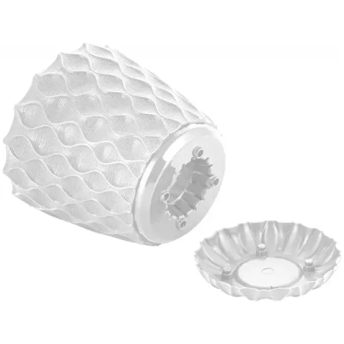 Горшок для цветов 1,4 л белоснежный жасмин INGREEN WAVE (IG650110048)