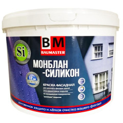 Краска в/д BAUMASTER Фасадная силиконизированная (База А) 15кг