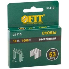 Скобы для степлера FIT тип 53, 10 мм 1000 шт (31410)