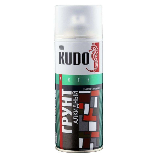Грунт аэрозольный универсальный алкидный БЕЛЫЙ 520мл KU-2004