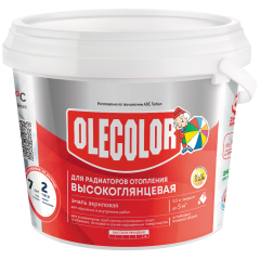 Эмаль для радиаторов OLECOLOR высокоглянцевая акриловая 0,5 кг