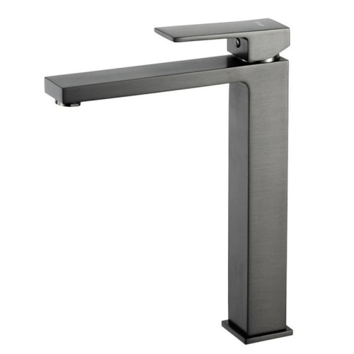 Смеситель для умывальника FRAP F1091-29 высокий, оружейная сталь