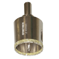 Коронка алмазная ПРАКТИКА д/керамогранита 40мм (917-651)