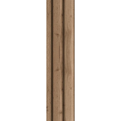 МДФ Реечная STELLA Профиль Финишный Beats Light Пекан 2700*77/61*16 (в уп. 4шт.)