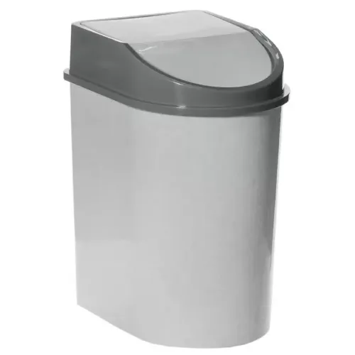 Ведро для мусора IDEA 8л прямоуг., мрамор М2481 (105866)