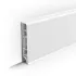 Плинтус прямоугольный 80мм 2,2м ИдеалДюра (ИД-ПП80 001Бел)