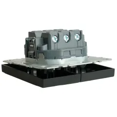 Переключатель 2-кл ЭМИЛИ черный RSW10-5107-05