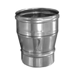 Дымоход переходник 0,5мм Ф120П-125М (AISI 430)