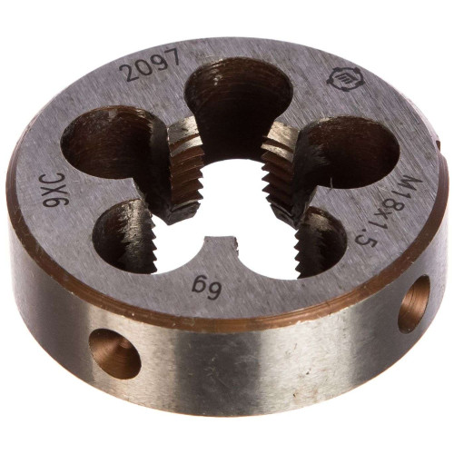 Плашка СИБРТЕХ М18х1,5 мм (77048)