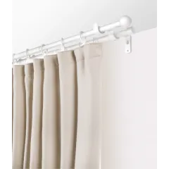 Карниз Ле-Гранд кованный 1,6-3,0м (2ряд) D16/19 белый, шар (5)