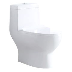 Унитаз-монолит EVA GOLD SM9601R безободковый, тонкое сиденье ПП, с гофрой и гибкой подводкой