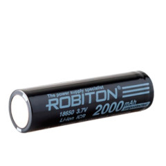 Аккумулятор Li-ion 18650 2000мА.ч без защиты Robiton 15630