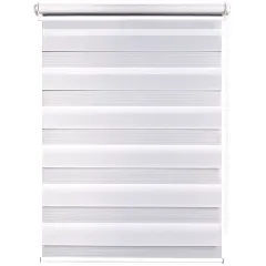 Рулонные жалюзи День-Ночь easy fix 60*160 белый