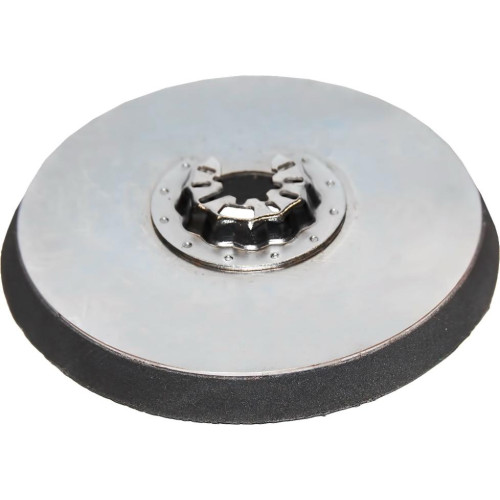 Насадка для резака ПРАКТИКА (918-306) 115мм подошва круглая, VELCRO,  БЕЗ отверстий, для шлифлистов