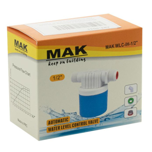 Клапан поплавковый MAK ф 1/2