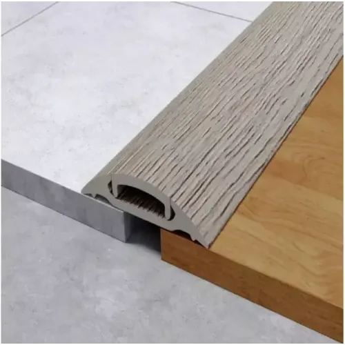 Порог с кабель-каналом 42мм 1,6 Дуб беленый ПВХ (ПМК42-1,6 203 ИДЕАЛ)