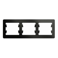 Рамка 3-пост.GLOSSA антрацит GSL000703