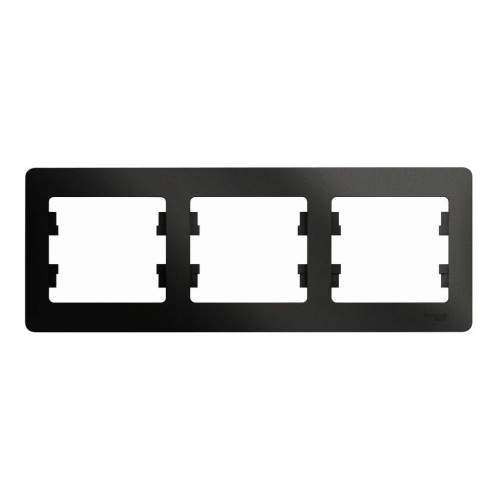 Рамка 3-пост.GLOSSA антрацит GSL000703