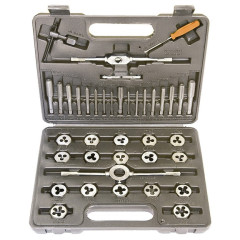 Набор метчиков и плашек SPARTA М3 - М12, 40 предметов, в пласт. боксе (773155)