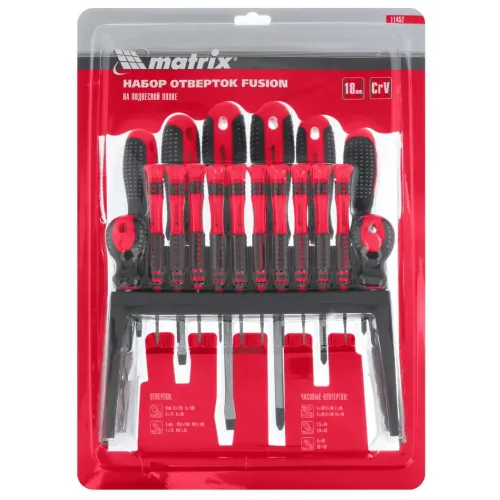 Набор отверток MATRIX Fusion 18 шт на полке (11452)