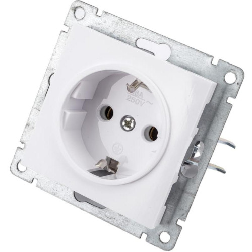 Розетка 2P+Е Universal Афина 16А бел.А0028