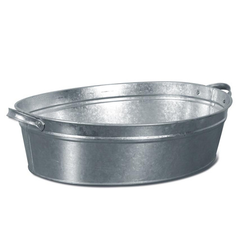Таз оцинкованный 23л овальный