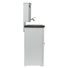 Умывальник дачный ВИХРЬ ЛЮКС (74/4/5) без подогрева, нержавеющая мойка, цвет белый