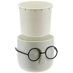 Горшок для цветов Idea Стив белый ротанг М 3079 (429301)