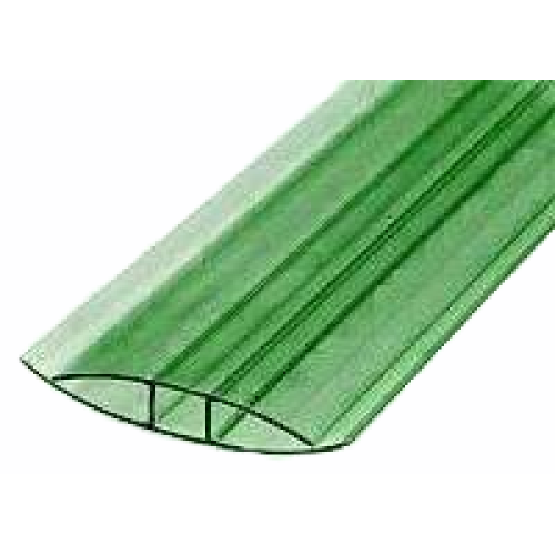 Поликарбонат сот. H-профиль 10мм, 6м зеленый