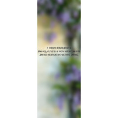 Фотопанно DIVINO DECOR Цветы на стене С1-292 (Б1-292) 100*270