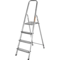 Стремянка ВИХРЬ СА 1х4 алюминий 4 ступ. (73/5/1/2)