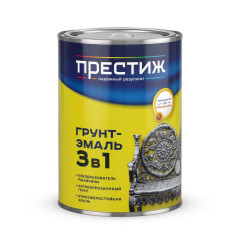 Грунт-эмаль ПРЕСТИЖ по ржавчине белая 0,9 кг